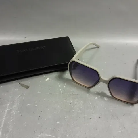 SAINT LAURENT YSL LOGO FRAME SUNGLASSES 