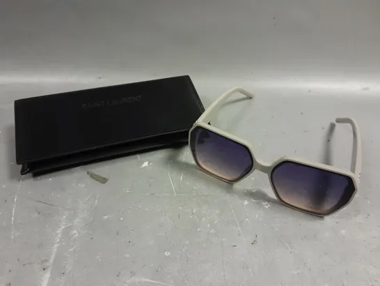 SAINT LAURENT YSL LOGO FRAME SUNGLASSES 