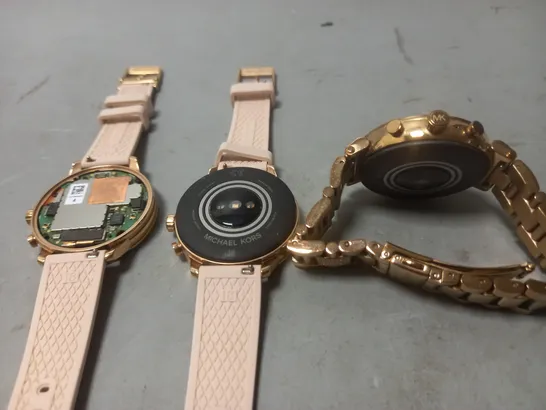 LOT OF 3 UNBOXED MICHAEL KORS SMART WATCHES