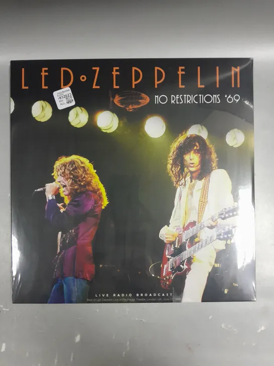 SEALED LED ZEPPELIN NO RESTRICTIONS '69 VINYL 