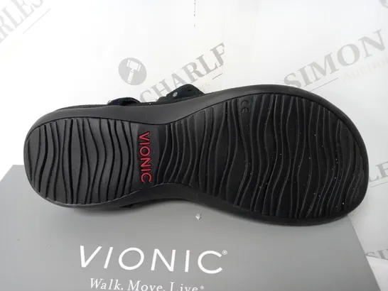 VIONIC ORTHOTIC REST KIRRA TOE POST SANDAL FMT TECHNOLOGY - UK SIZE 7, BLACK