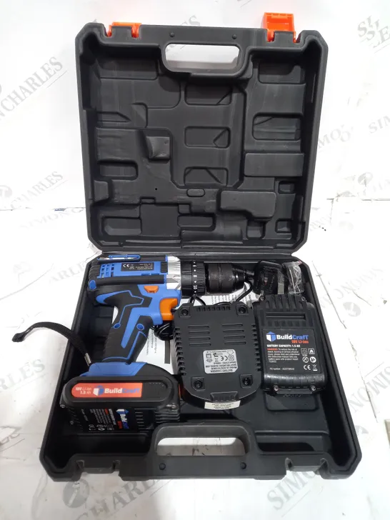 BOXED BUILDCRAFT CORDLESS HAMMER DRILL