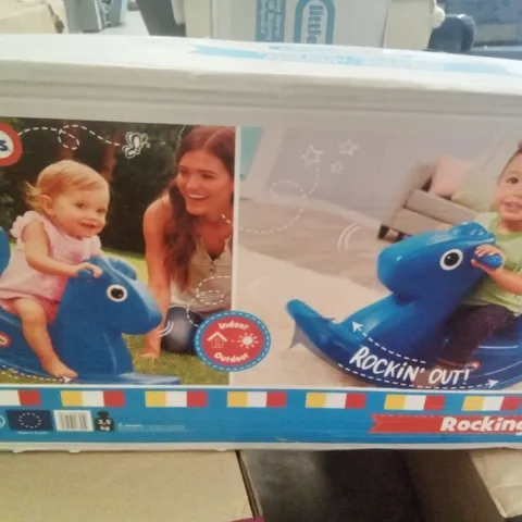 BOXED LITTLE TIKES ROCKING HORSE - BLUE