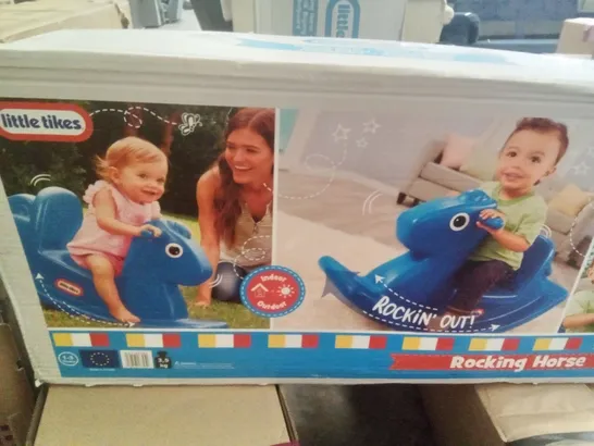 BOXED LITTLE TIKES ROCKING HORSE - BLUE RRP £33