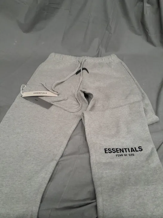 ESSENTAILS LIGHT GREY JOGGERS - XS