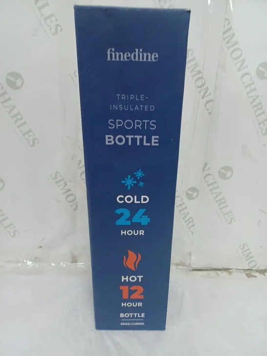 BOXED FINE DINE TRIPLE VACUUM INSULATED SPORTS DRINKING BOTTLE 1180ML