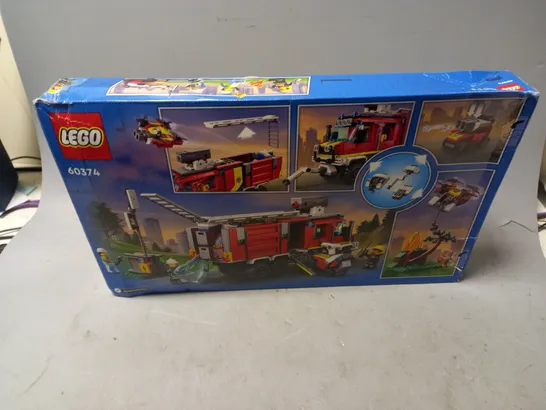 LEGO FIRE COMMAND TRUCK 60374