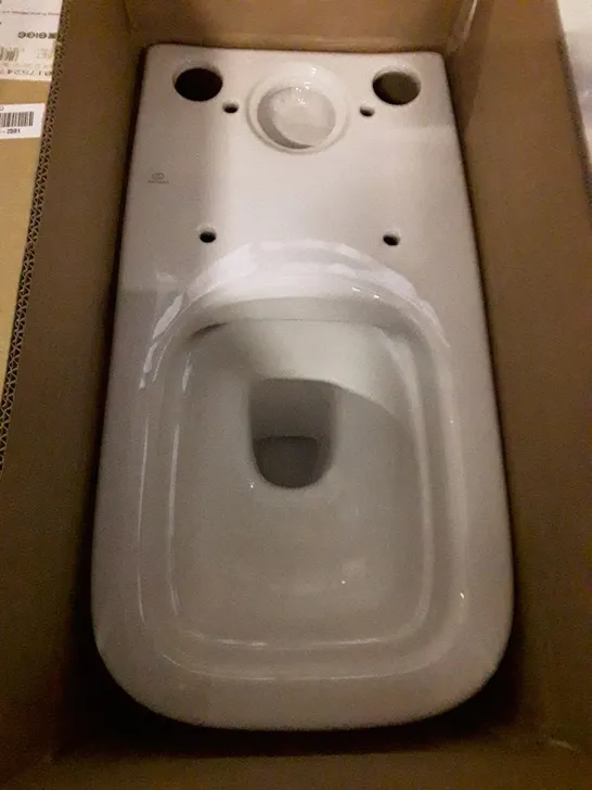 BOXED IDEAL STANDARD CLOSE COUPLED TOILET BOWL