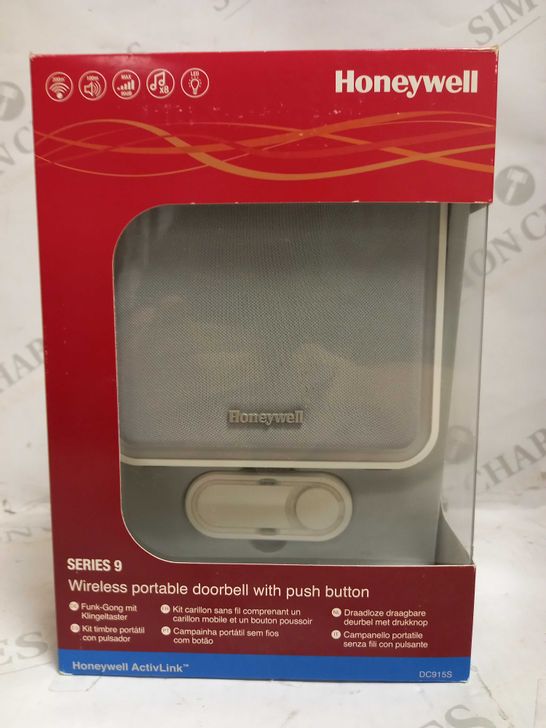 HONEYWELL SERIES 9 WIRELESS PORTABLE DOORBELL WITH PUSH BUTTON DC915S