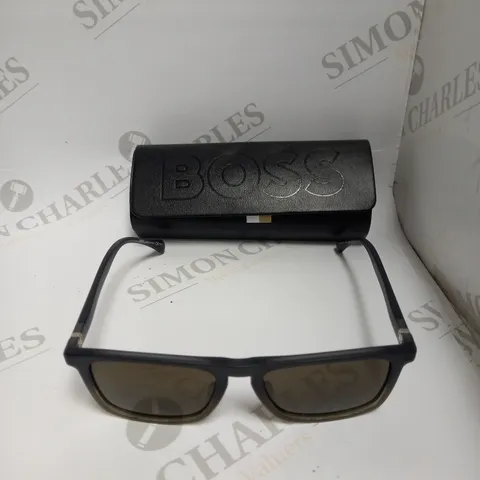 HUGO BOSS 1082-S-IT SHINY BLACK FRAMED SUNGLASSES  