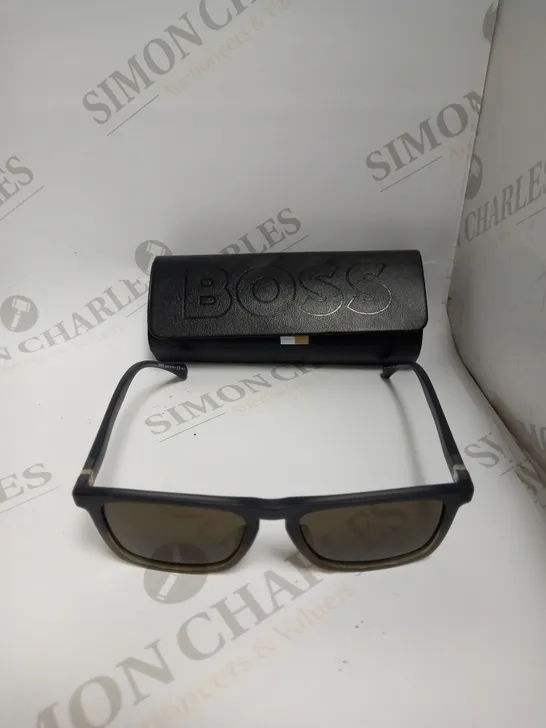 HUGO BOSS 1082-S-IT SHINY BLACK FRAMED SUNGLASSES  