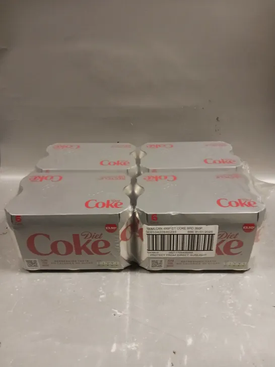 24 X DIET COKE CANS - 24 X 330ML - COLLECTION ONLY 