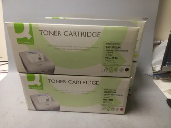 LOT OF 4 Q-CONNECT TONER CARTRIDGES