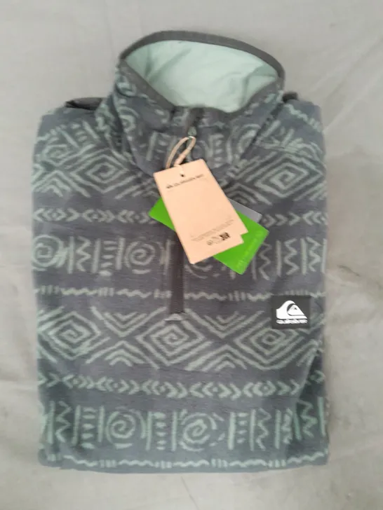 QUICKSILVER FLEECE IN DARK GREEN SIZE XS