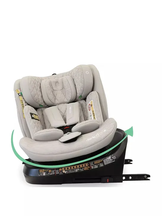 MY BABIIE SPIN TOP TETHER I-SIZE CAR SEAT - GREY MELANGE - COLLECTION ONLY RRP £119