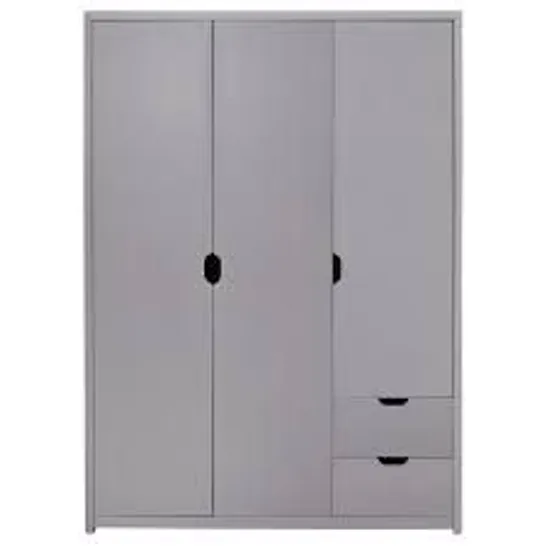 BOXED GREY OAK ASPEN 3 DOIR 2 DRAWER WARDROBE (1 OF 2 BOXES) RRP £779