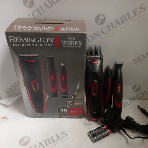 BOXED REMINGTON THE WORKS HAIR CLIPPER KIT 