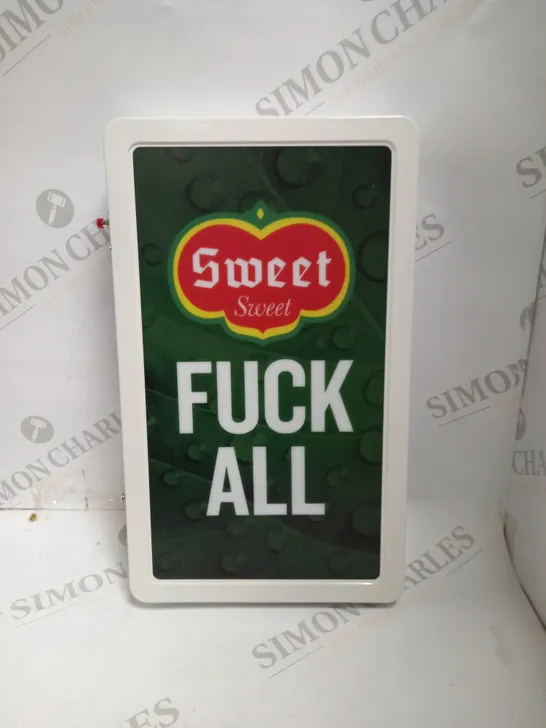 NOVELTY LED LIGHT BOX WITH PERSONALISED REAR SIGNATURE 