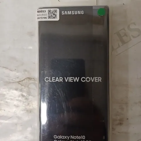 SAMSUNG GALAXY NOTE 10 CLEAR VIEW COVER - BLACK