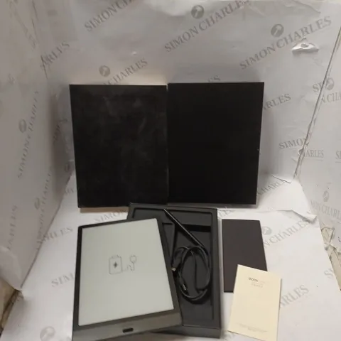 BOXED ONYX BOOX NOTE 2 E INK TABLET, 10.3" SCREEN. WITH USB CABLE, STYLUS AND INSTRUCTIONS