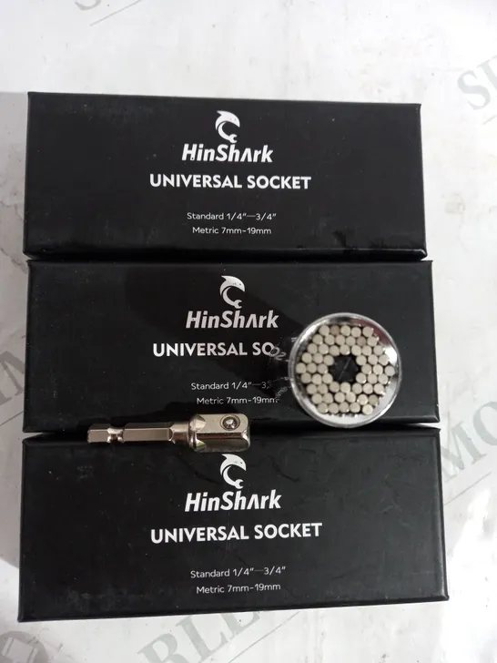 LOT OF 3 HIN SHARK UNIVERSAL SOCKETS 