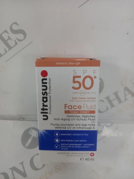 ULTRASUN SPF 50 FACE FLUID TINTED HONEY 