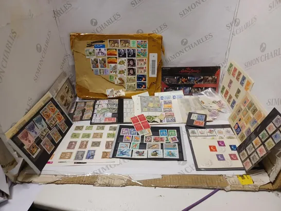 LARGE QUANTITY OF STAMPS AND STAMP COLLECTIONS OF VARIOUS YEARS AND ORIGINS