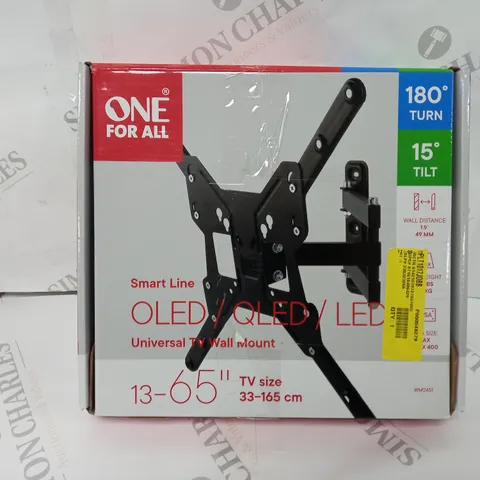 BOXED ONE FOR ALL SMART LINE UNIVERSAL WALL MOUNT FOR TVS 13-65 INCH