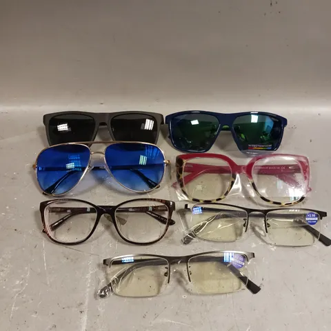 APPROXIMATELY 10 ASSORTED GLASSES/SUNGLASSES IN VARIOUS DESIGNS 