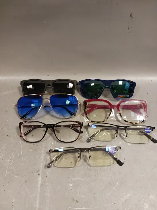 APPROXIMATELY 10 ASSORTED GLASSES/SUNGLASSES IN VARIOUS DESIGNS 