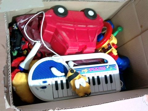 BOX OF LARGE QUANTITY OF ASSORTED TOYS