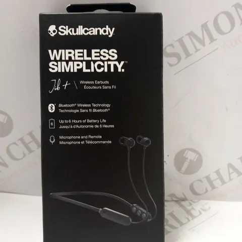 BOXED SKULCANDY WIRELESS SIMPLICITY JIB+ EARBUDS