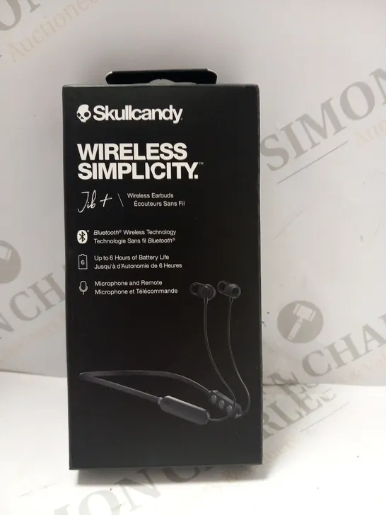 BOXED SKULCANDY WIRELESS SIMPLICITY JIB+ EARBUDS