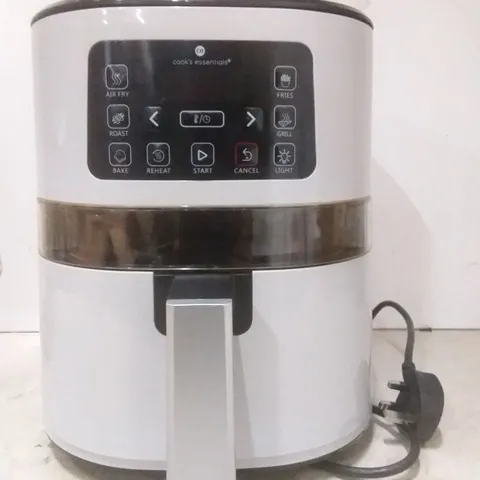 COOK'S ESSENTIALS 4.0L AIR FRYER WITH DIGITAL TOUCHSCREEN & VIEWING SCREEN - COOL GREY (FAULTY)