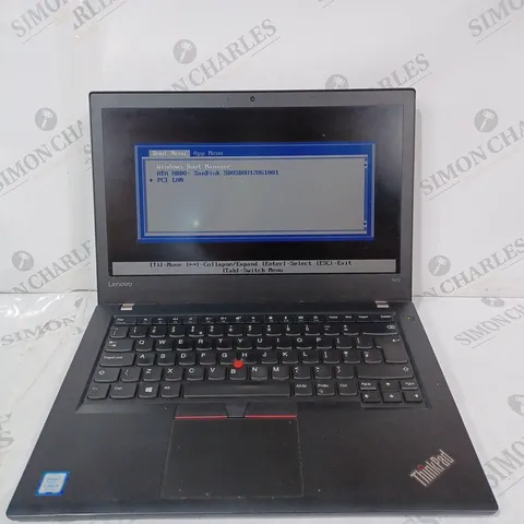 LENOVO THINKPAD T470 LAPTOP IN BLACK