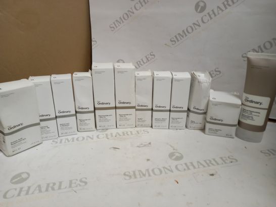 LOT OF 12 ASSORTED THE ORDINARY SKIN CARE ITEMS