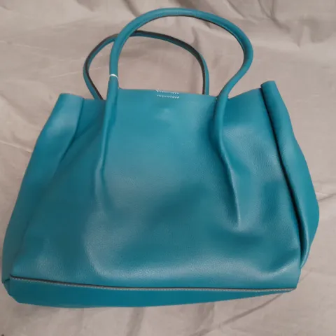 ACCESSORIZE TEAL LEATHER LOOK BAG