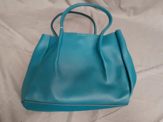 ACCESSORIZE TEAL LEATHER LOOK BAG