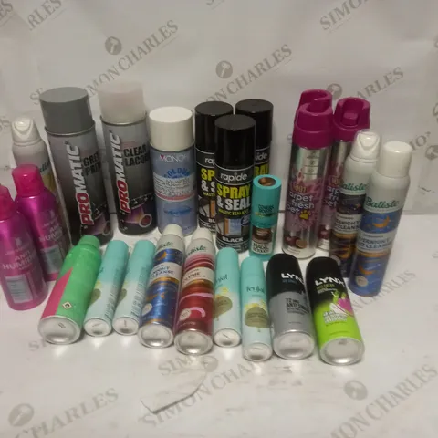 BOX OF  ASSORTED HEALTH AND BEAUTY PRODUCTS - INCLUDING BATISTE DRY SHAMPOO, MITCHUM 