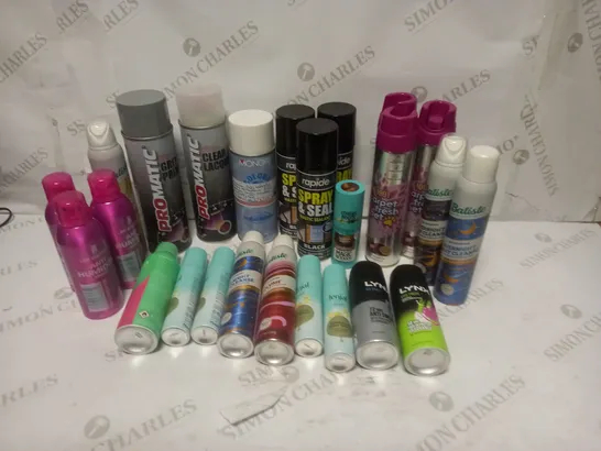 BOX OF  ASSORTED HEALTH AND BEAUTY PRODUCTS - INCLUDING BATISTE DRY SHAMPOO, MITCHUM 