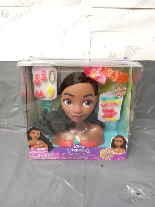 BOXED DISNEY PRINCESS MOANA STYLING HEAD