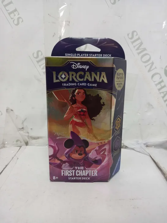 BRAND NEW BOXED DISNEY LORCANA TRADING CARD GAME THE FIRST CHAPTER STARTER DECK