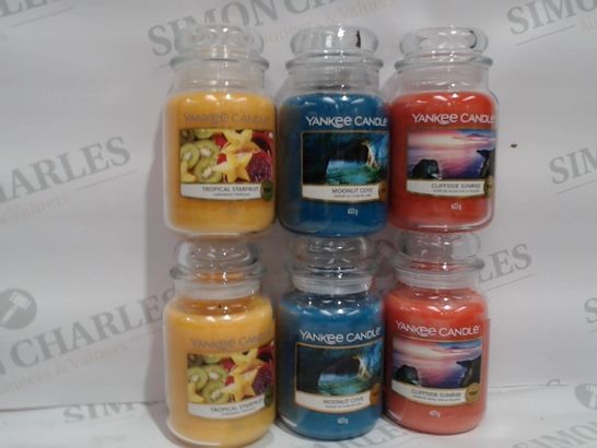 2 YANKEE CANDLE SET OF 3 HOLIDAY DREAMING LARGE JARS