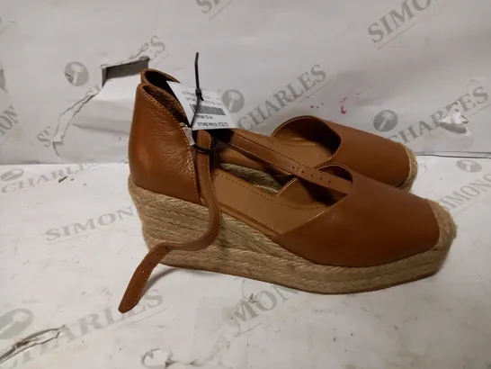 MODA IN PELLE GALIANA WEDGE SANDAL TAN - SIZE 37