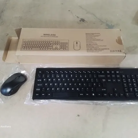 5 BOXED WIRELESS KEYBOARDS WITH WIRELESS MOUSE IN BLACK