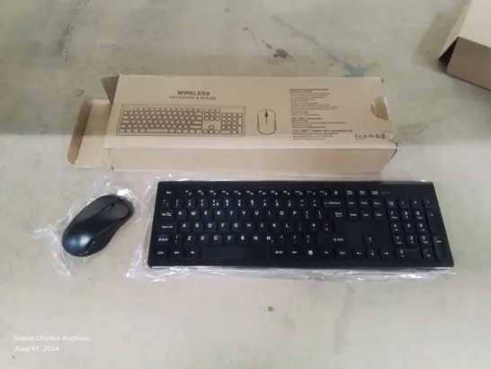 5 BOXED WIRELESS KEYBOARDS WITH WIRELESS MOUSE IN BLACK