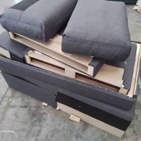 GREY FABRIC CHAISE STORAGE SLEEPER SOFA PARTS