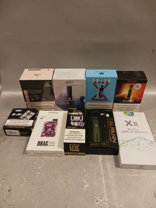 APPROXIMATELY 15 ASSORTED VAPING PRODUCTS & ACCESSORIES 