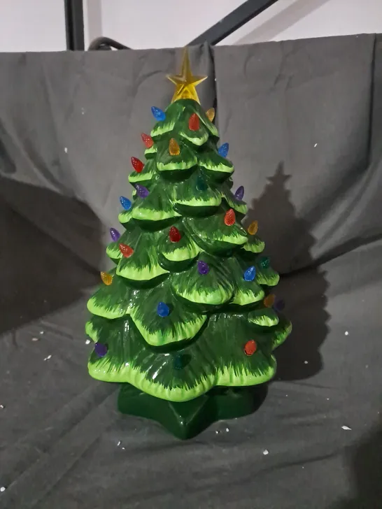 DECORATIVE FESTIVE LIGHT-UP TREE ORNAMENT