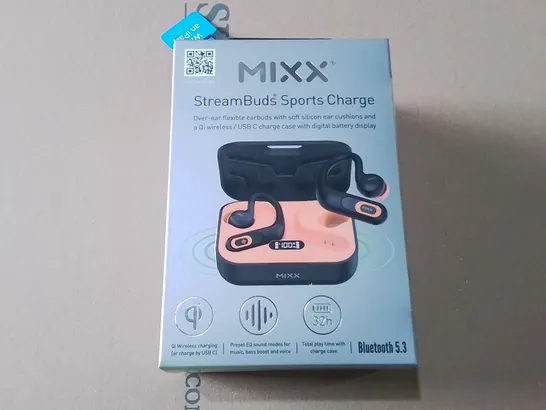 BOXED BRAND NEW MIXX STREAMBUDS SPORTS CHARGE EARBUDS